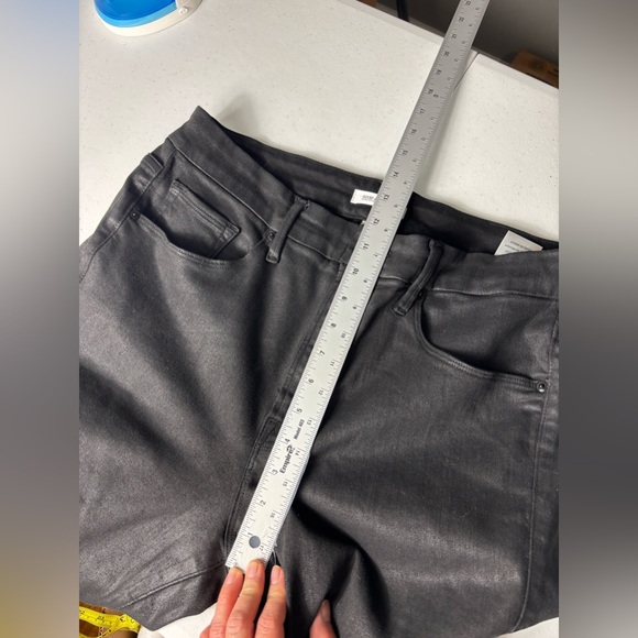 GOOD AMERICAN good legs coated ankle skinny jeans size15/33 - Picture 4 of 16